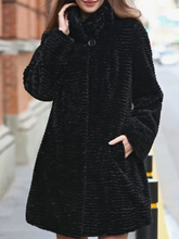 Load image into Gallery viewer, Casual Stand Collar Long Sleeve Pockets Outerwear