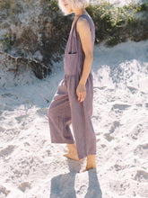 Load image into Gallery viewer, Solid Color Linen Jumpsuit with Pockets