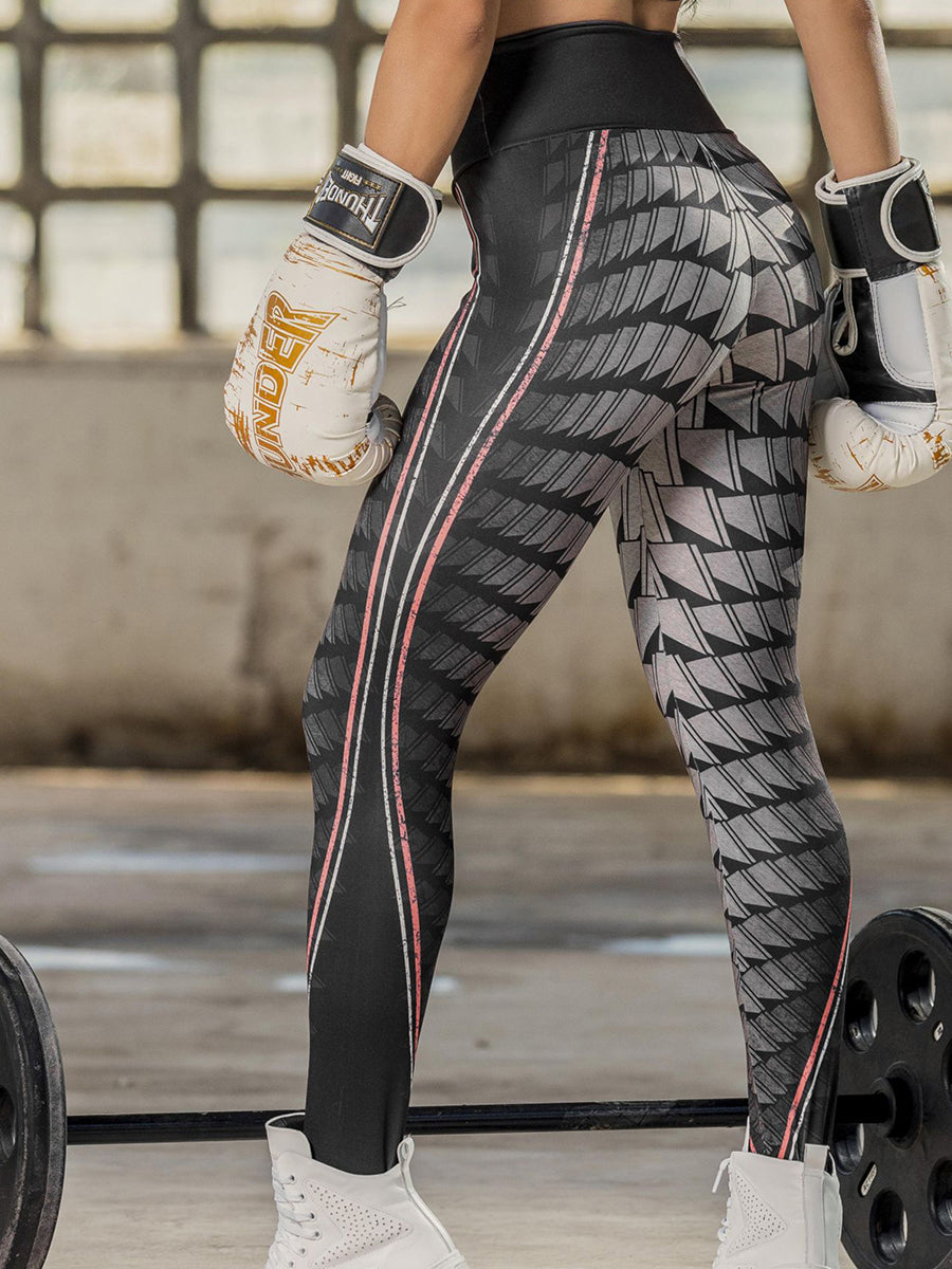 Women Chic Print Sports Yoga Leggings Fitness Pants
