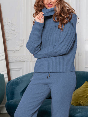 High-neck Knit Two-piece