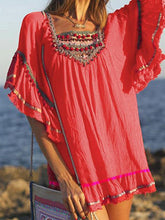 Load image into Gallery viewer, Bohemian Cotton and Linen Dress
