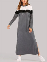 Load image into Gallery viewer, Loose Casual Daily Long Sleeve Hooded Long Dress