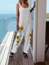 Load image into Gallery viewer, Printed Sleeveless Trousers Casual Jumpsuit