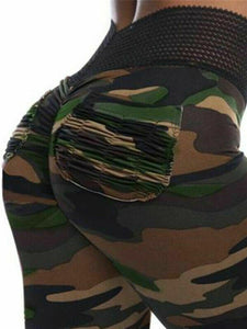 Sexy Camouflage Hip Yoga Pants