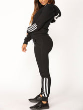 Load image into Gallery viewer, Hooded Striped Tracksuit