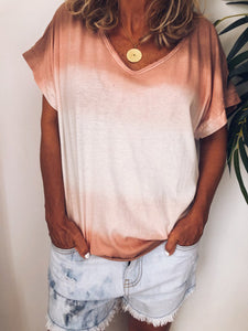 Gradient Loose Short-Sleeved T-Shirt