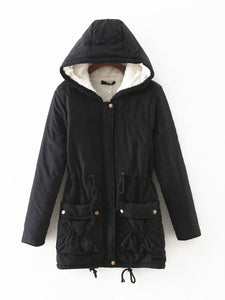 Hooded Pocket Cotton Lining Coat