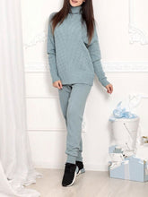 Load image into Gallery viewer, Fashion casual knitted long sleeve suit