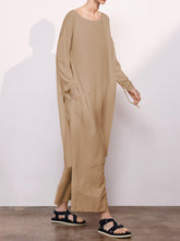 Load image into Gallery viewer, Round Neck Long Sleeve Trousers Loose Suit