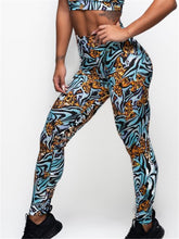 Load image into Gallery viewer, Quick-Drying Yoga Running Sports Print Leopard Leggings