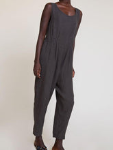 Load image into Gallery viewer, U-Neck Waist Pleated Sleeveless Jumpsuit