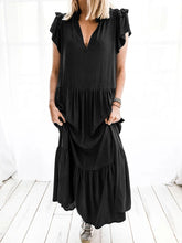 Load image into Gallery viewer, Fashion Pleated Ruffle Panel Dress