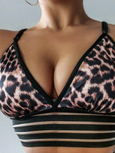 Load image into Gallery viewer, Sexy Leopard Print Yoga Tank Shorts Set