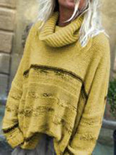 Load image into Gallery viewer, Casual Oversized Cowl Neck Sweater Pullover