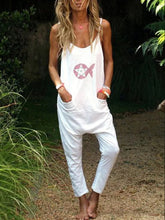 Load image into Gallery viewer, Casual Solid Color Sleeveless Jumpsuit