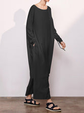 Load image into Gallery viewer, Round Neck Long Sleeve Trousers Loose Suit