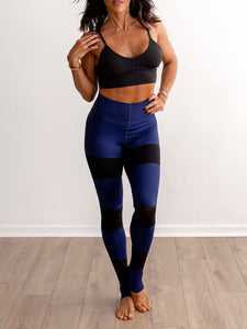 Women Sport Mesh Patchwork High Waist Yoga Leggings