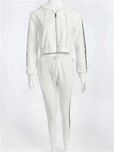 Fashion Leisure Sports Fitness Sweater Pants Suit