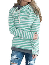 Load image into Gallery viewer, Striped Stitching Hoodie Pocket Sweatshirt