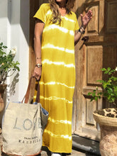 Load image into Gallery viewer, Tie-Dye Print V-Neck Shift Casual Dresses