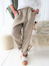 Load image into Gallery viewer, Casual Elastic Waist Solid Color Pant