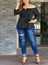 Load image into Gallery viewer, Plus Size Off The Shoulder Blouse