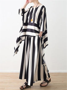 Casual Fashion Striped Irregular Suits