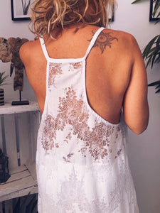 Sexy Casual Loose Dreamy Lace Suspender Dress