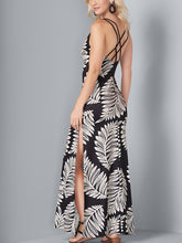 Load image into Gallery viewer, Tropical Print Sleeveless Dress