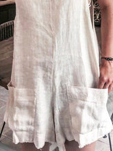 Load image into Gallery viewer, Cotton Solid Casual Boho Holiday Jumesuit with Pockets