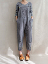 Load image into Gallery viewer, Casual Cotton Denim Linen Overalls Jumpsuit