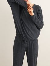 Load image into Gallery viewer, Fashion Round Neck Long Striped Pajamas Casual Suit