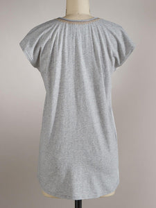 Short-Sleeved Ethnic Print T-Shirt
