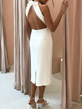 Load image into Gallery viewer, Sexy Solid Color Backless Sleeveless Dress