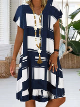 Load image into Gallery viewer, Printed Short Sleeve Dress