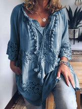Load image into Gallery viewer, Bohemian Cotton and Linen Dress