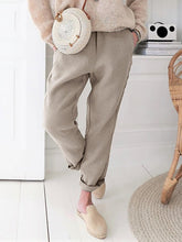 Load image into Gallery viewer, Casual Elastic Waist Solid Color Pant