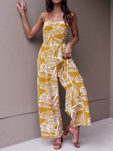 Load image into Gallery viewer, Women&#39;s Floral Long Pants Plant Print Jumpsuit