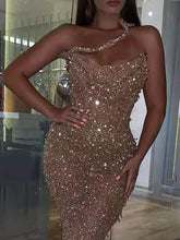 Load image into Gallery viewer, Sexy Sleeveless Dress Sequined Dress