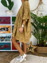 Load image into Gallery viewer, Lace Mid Sleeve Mini Dress