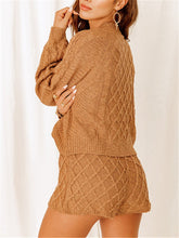 Load image into Gallery viewer, Solid Color Knit Leisure Suits