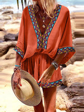 Load image into Gallery viewer, Bohemian Retro Beach Vacation Jumpsuit