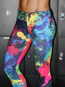 Digital Printed High Waist Yoga Bottoming Sports Yoga Pants