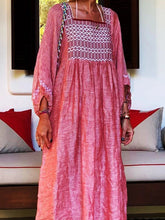 Load image into Gallery viewer, Bohemian Cotton and Linen Dress
