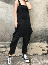 Load image into Gallery viewer, Casual Sling Harem Pants Jumpsuit With Pockets