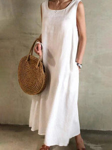 Sleeveless Ankle-Length Casual Dress