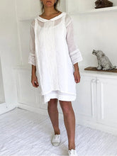 Load image into Gallery viewer, Cotton and Linen Casual Dress