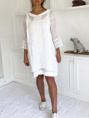 Cotton and Linen Casual Dress