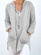 Load image into Gallery viewer, Cotton Linen Casual Shirt Top