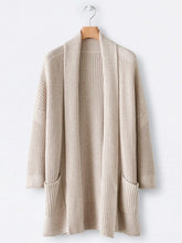 Load image into Gallery viewer, V-neck Knitted Long Sleeve Coat